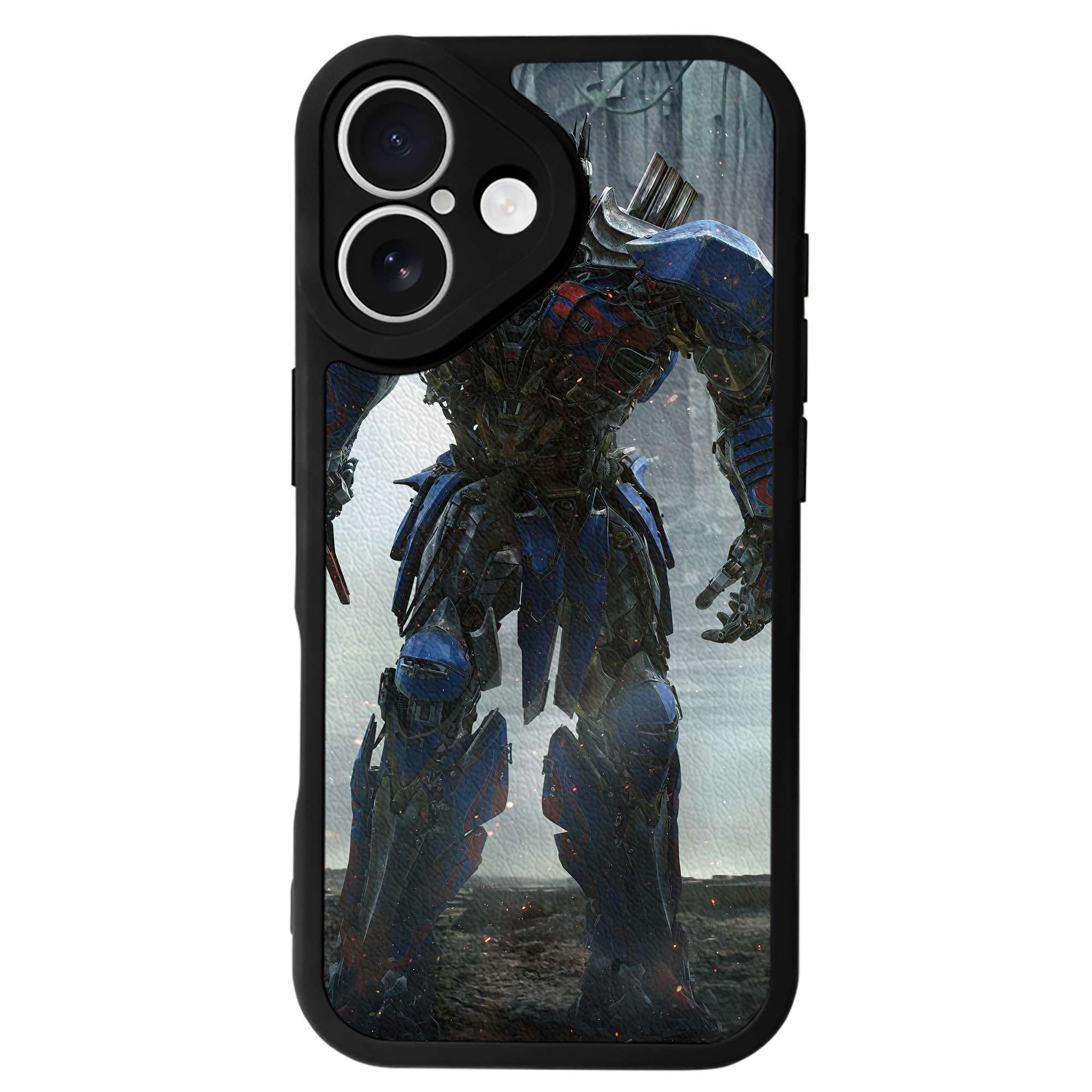 （画像用） Transformers トランスフォーマー 【iPhone 16シリーズ対応】シリコンスマホケース（レザー調） 材質：シリコン
